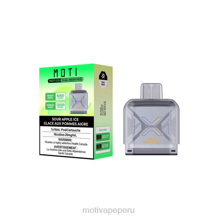 66V088 MOTI Go Pro Disposable Pod Sour Apple Ice | vaper MOTI precio