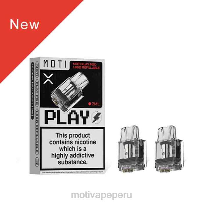 66V0121 MOTI Play Pod 1.00 Ohm Refillable 1PC | MOTI vape Peru