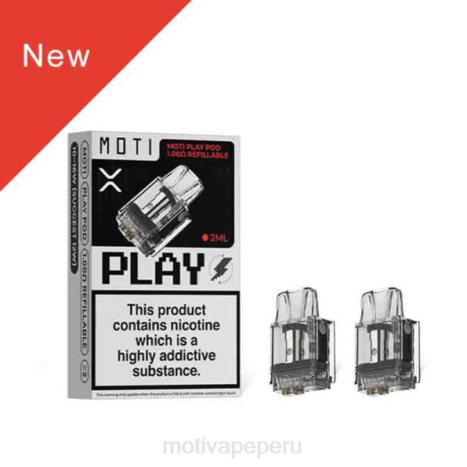 48LN121 MOTI Play cápsula de 1,00 ohmios recargable 1 PC | MOTI vape Peru