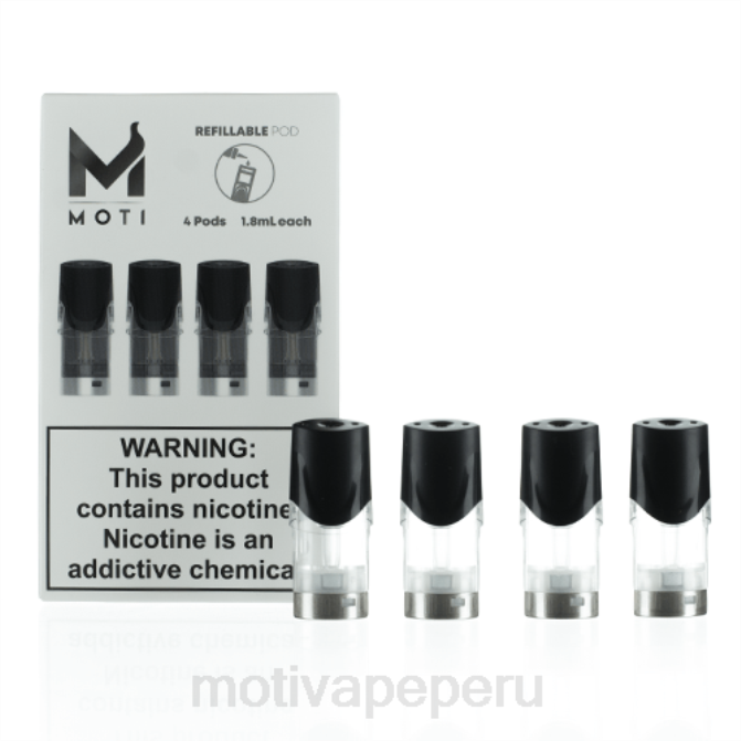 48LN74 MOTI cartuchos de cápsulas de repuesto recargables (paquete de 4) | MOTI vape desechable Peru