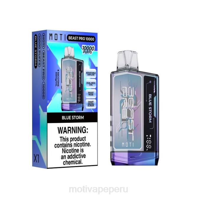 48LN38 MOTI Beast Pro vaporizador desechable (5%, 10000 inhalaciones) tormenta azul | vaper MOTI precio