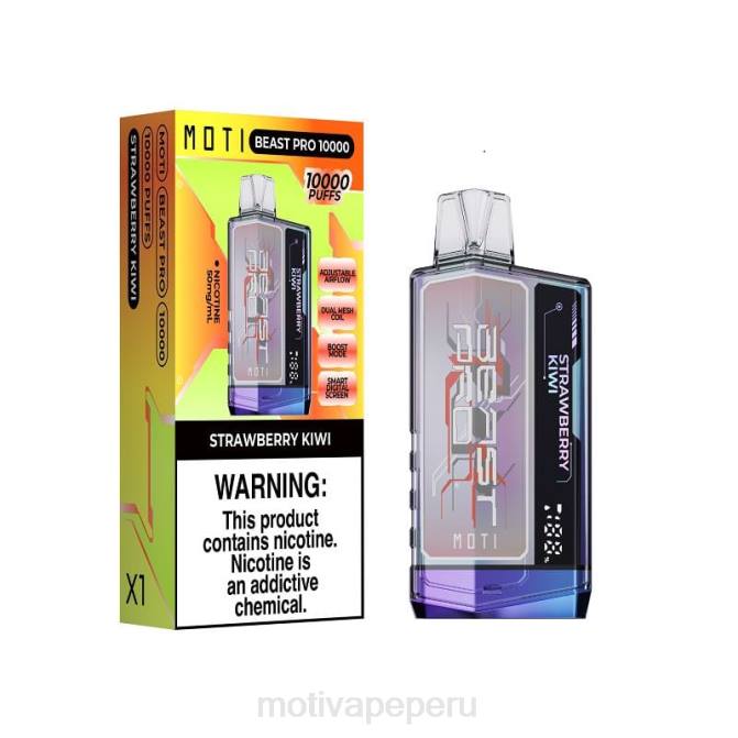 48LN51 MOTI Beast Pro vaporizador desechable (5%, 10000 inhalaciones) kiwi fresa | MOTI vape Peru