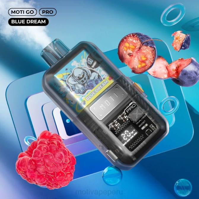 48LN13 MOTI Go Pro vaporizador desechable (5%, 12000 inhalaciones) sueño azul | MOTI vape precio