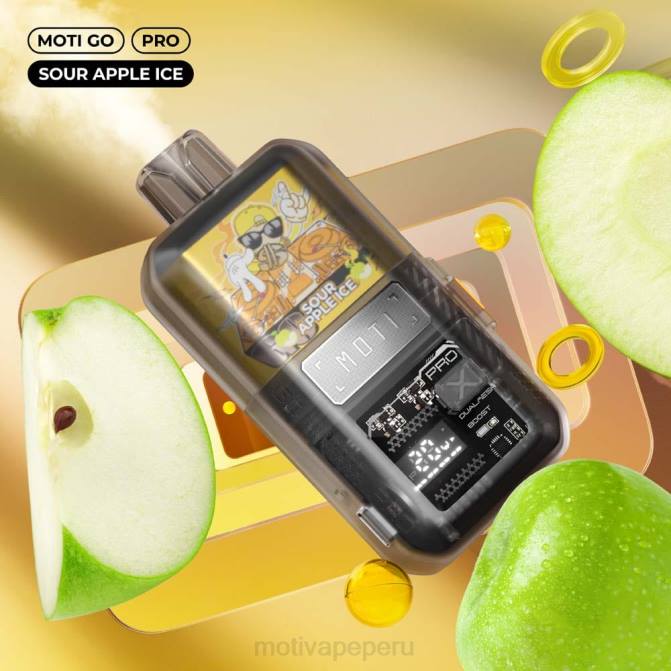 48LN20 MOTI Go Pro vaporizador desechable (5%, 12000 inhalaciones) hielo de manzana agria | MOTI vape refill