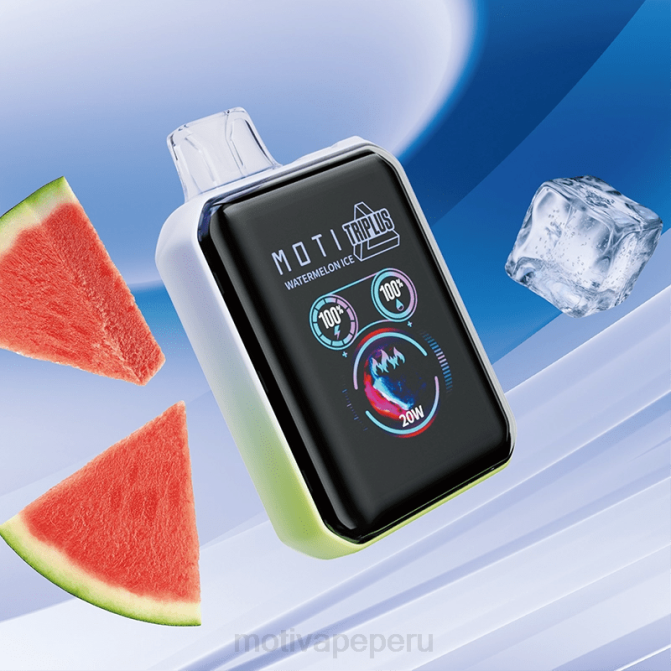 48LN10 MOTI Triplus Vape desechable de 20k (5%, 20000 inhalaciones) hielo de sandia | MOTI vape refill