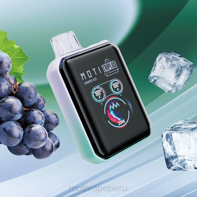48LN9 MOTI Triplus Vape desechable de 20k (5%, 20000 inhalaciones) hielo de fresa | MOTI vape review