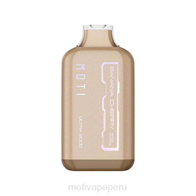 48LN26 MOTI Ultra vaporizador desechable (5%, 6000 inhalaciones) cereza de plátano | MOTI vape recargable Peru