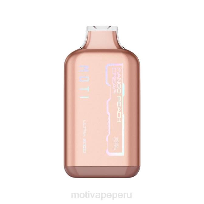 48LN35 MOTI Ultra vaporizador desechable (5%, 6000 inhalaciones) crema de mango y durazno | MOTI vape amazon